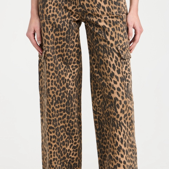 Pants - Damson Madder Leopard Print Wide-Leg Pants
